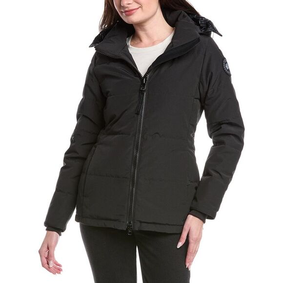 Canada Goose WomensChelsea Parka Black Label Slim Fit Parka Black
